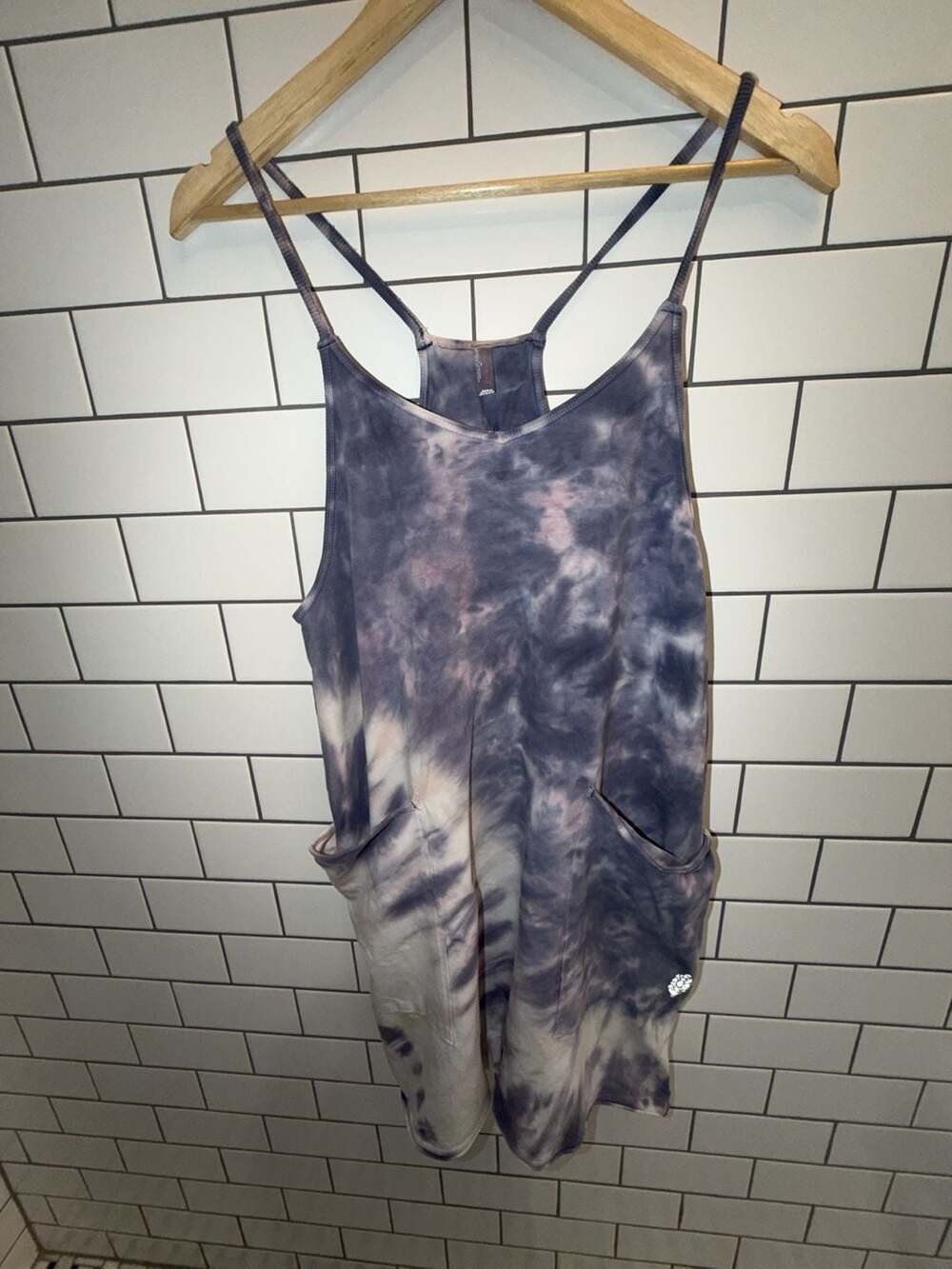 Free People Movement Tie-Dye Racerback Harem Romper Jumpsuit Size XS